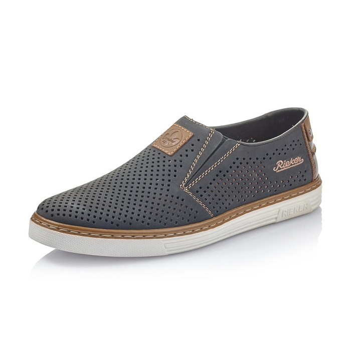 Rieker mocassin b4965 bleu