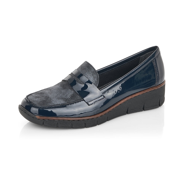 Rieker mocassin 53732 bleu