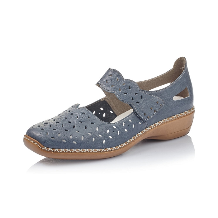 Rieker ballerine 41377 bleu