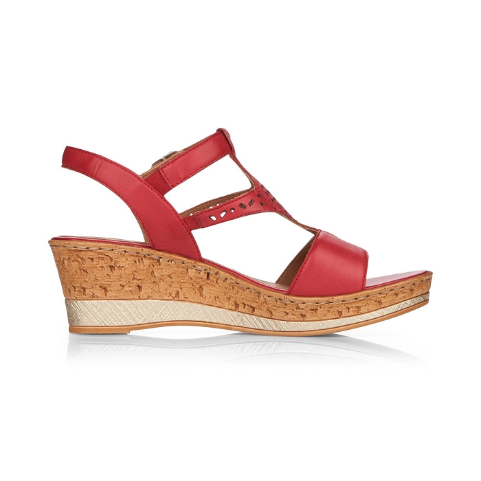 Remonte nu pieds d4753 rouge6324101_2