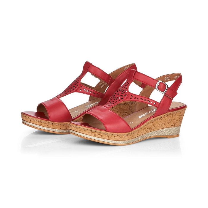 Remonte nu pieds d4753 rouge6324101_6