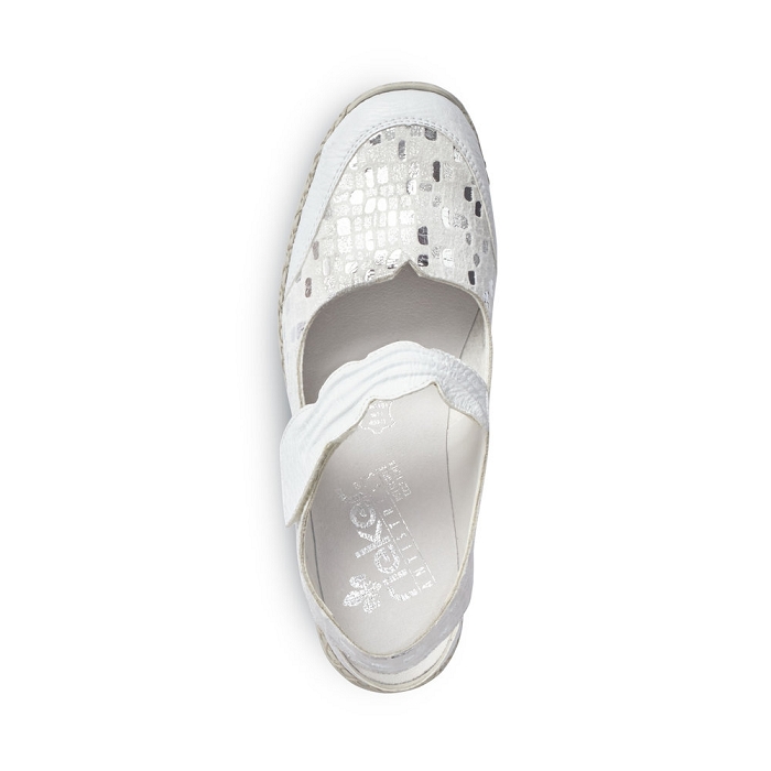 Rieker ballerine 41379 blanc6326601_4