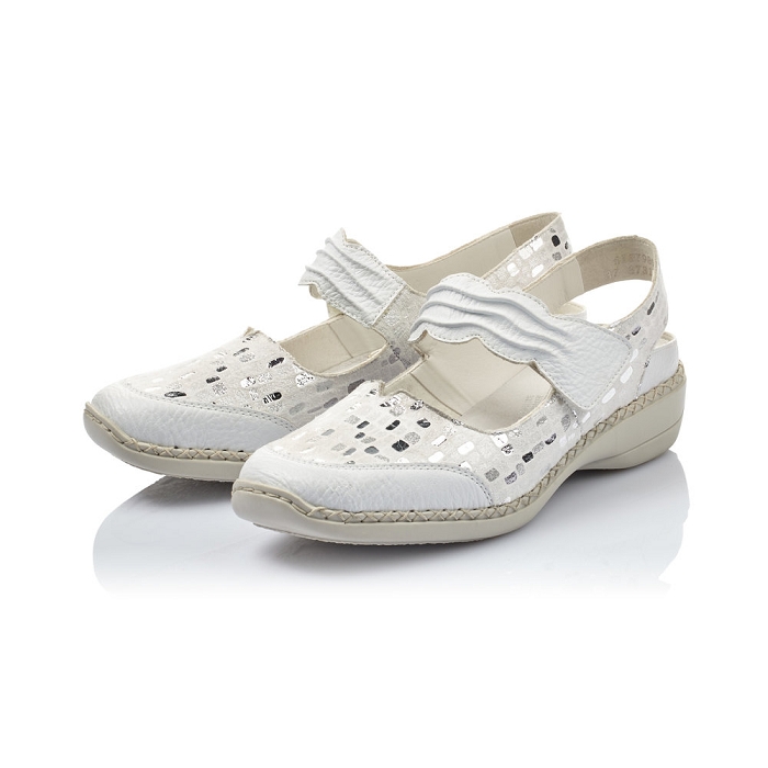 Rieker ballerine 41379 blanc6326601_6