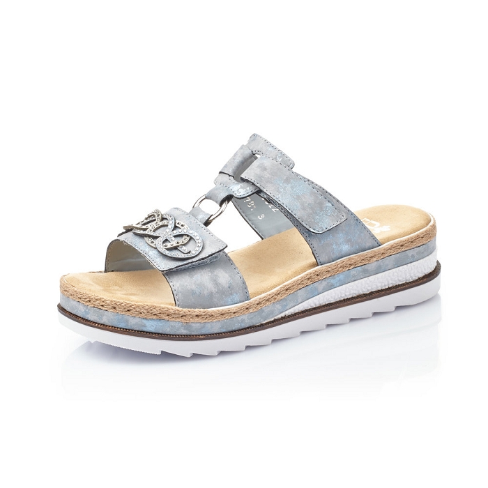 Rieker mule v7986 bleu