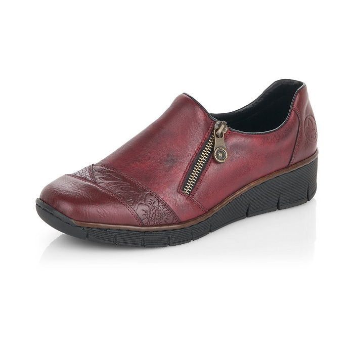 Rieker mocassin 53761 rouge