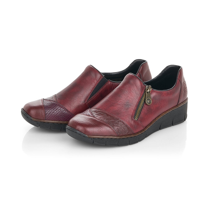 Rieker mocassin 53761 rouge6454502_6