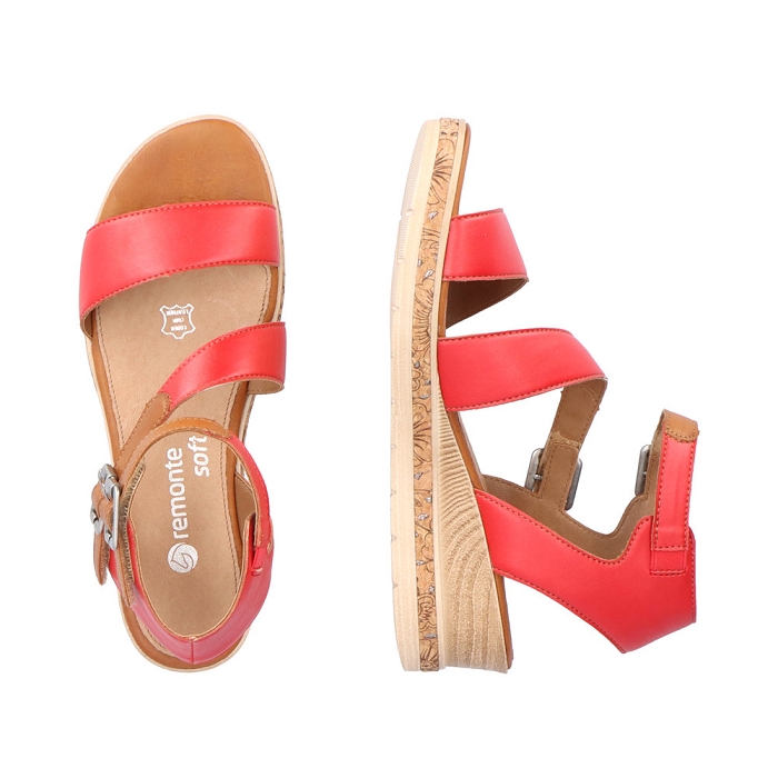Remonte nu pieds d3052 rouge6599004_6
