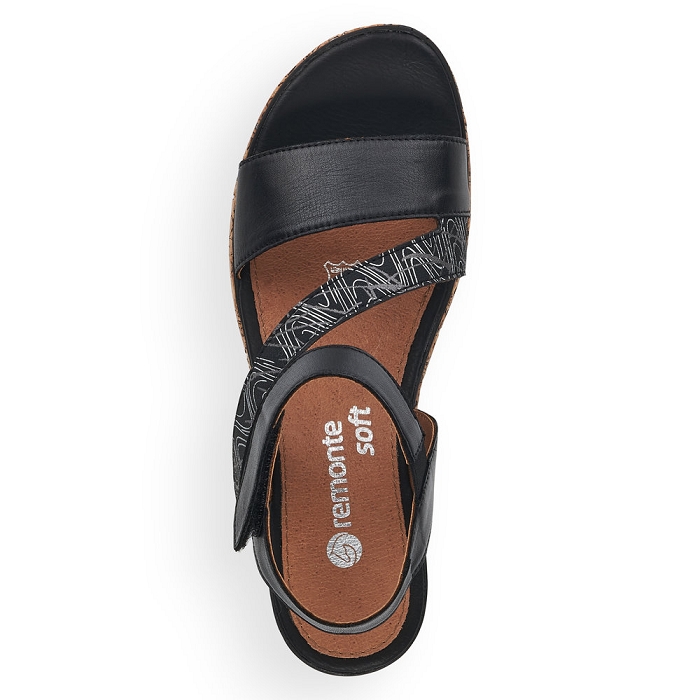 Remonte nu pieds d3054 noir6599103_4