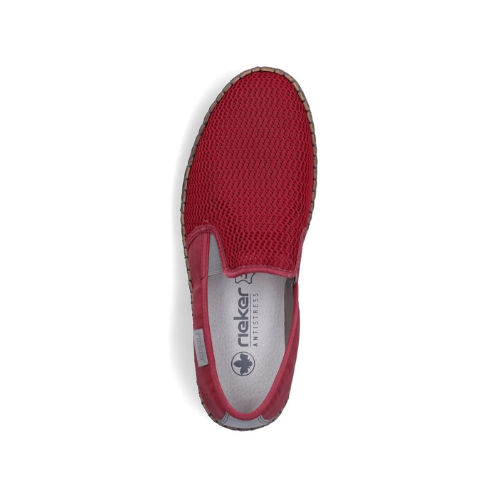 Rieker mocassin b5265 rouge6602907_4
