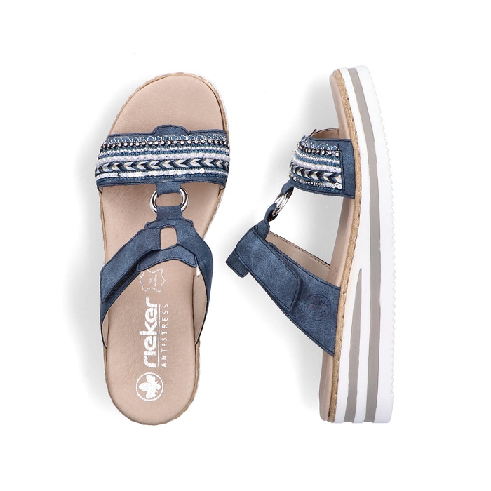 Rieker mule v02m6 bleu6607002_6
