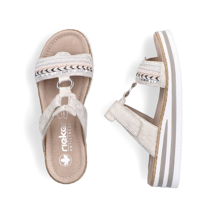 Rieker mule v02m6 beige6607003_6