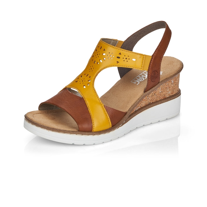 Rieker nu pieds v3585 jaune
