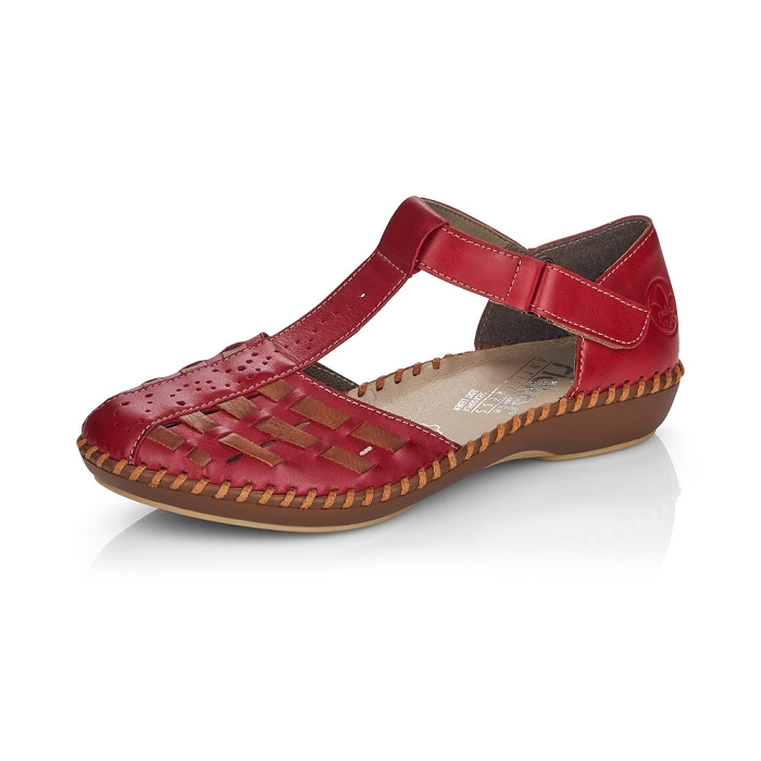 Rieker ballerine m1658 rouge