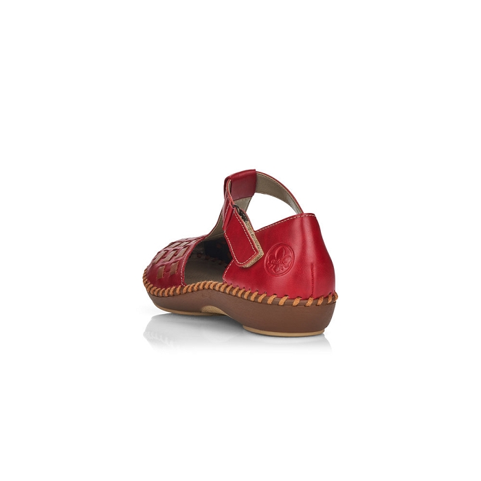 Rieker ballerine m1658 rouge6623501_3