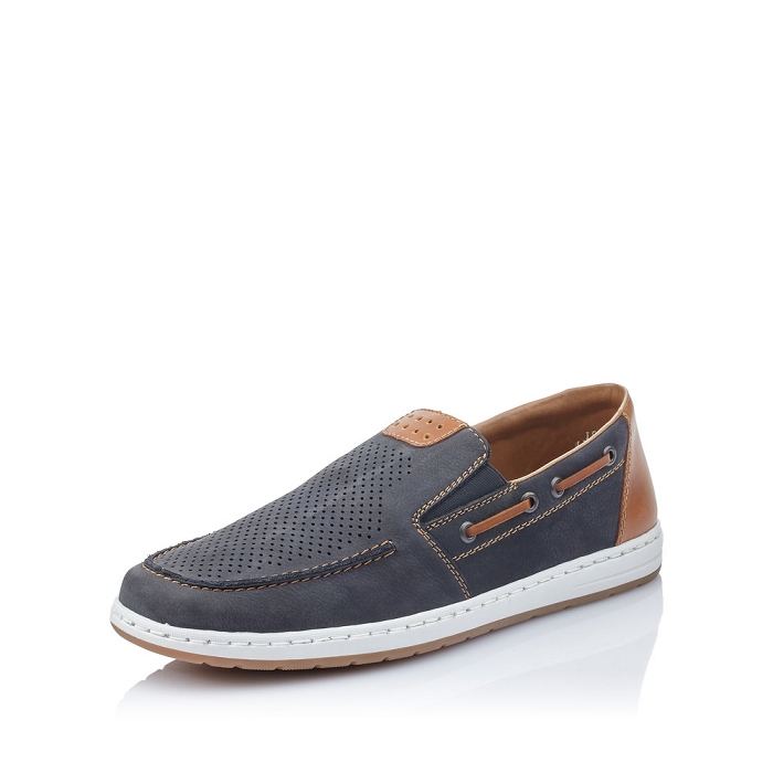 Rieker mocassin 18266 bleu