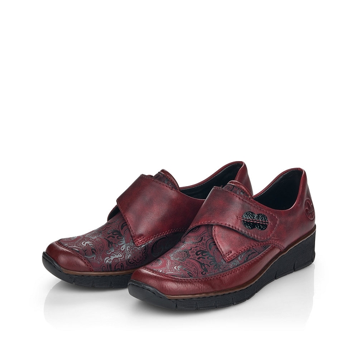 Rieker velcros 537c0 rouge6701602_6