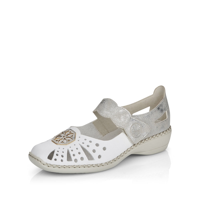 Rieker ballerine 41368 blanc