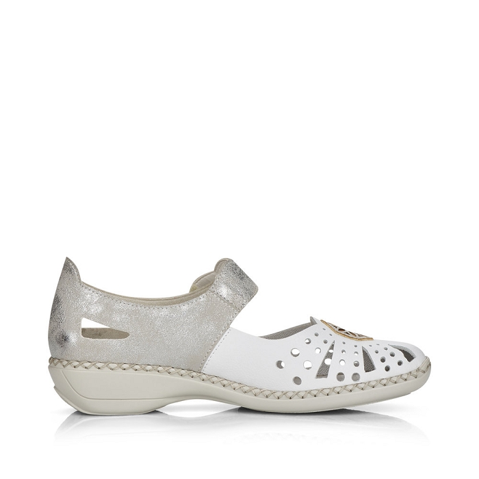 Rieker ballerine 41368 blanc6789701_2