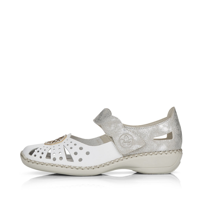 Rieker ballerine 41368 blanc6789701_5