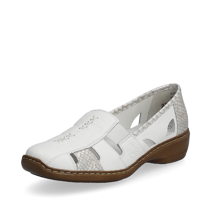 Rieker mocassin 41385 blanc