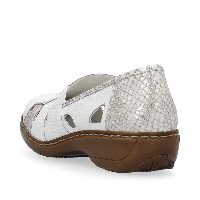 Rieker ballerine 41385 blanc6789802_3