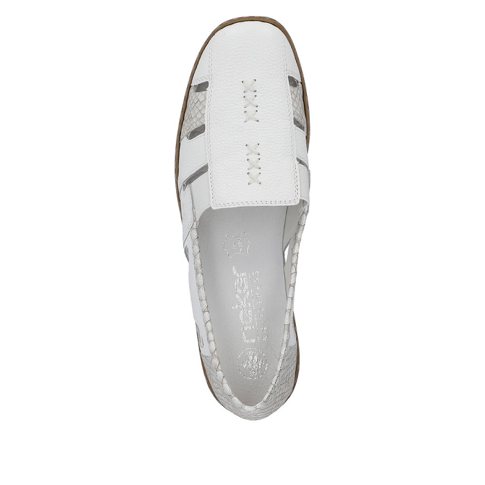 Rieker ballerine 41385 blanc6789802_4