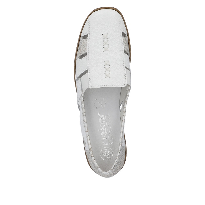 Rieker mocassin 41385 blanc6789802_4