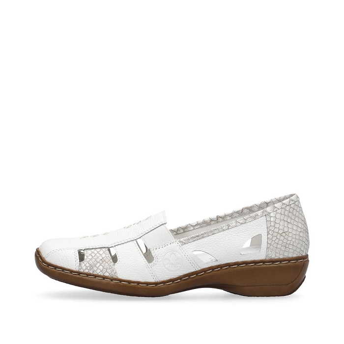 Rieker ballerine 41385 blanc6789802_5