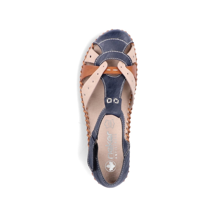 Rieker ballerine m1655 bleu6795801_4