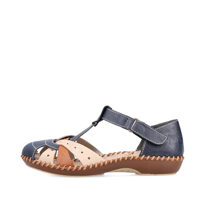 Rieker ballerine m1655 bleu6795801_5