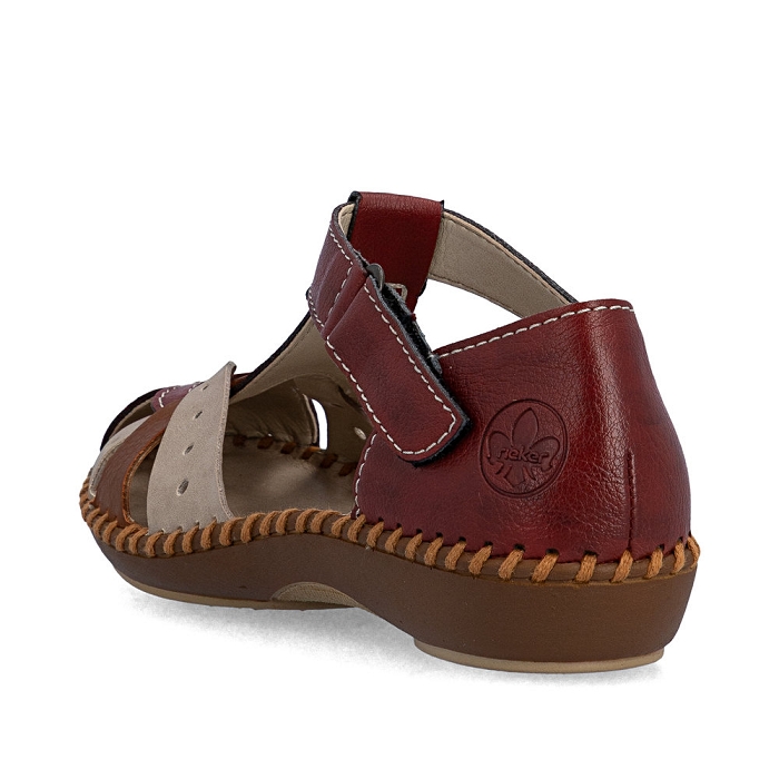 Rieker velcros m1655 rouge6795807_3