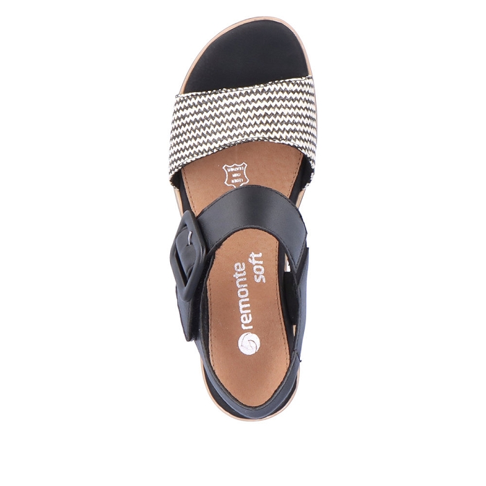 Remonte nu pieds d6453 noir6805603_4