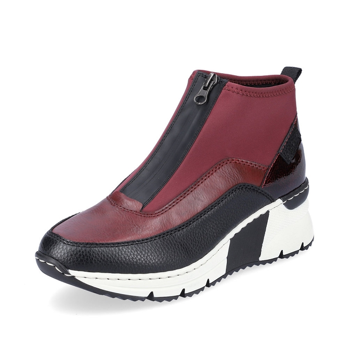 Rieker bottine n6352 rouge