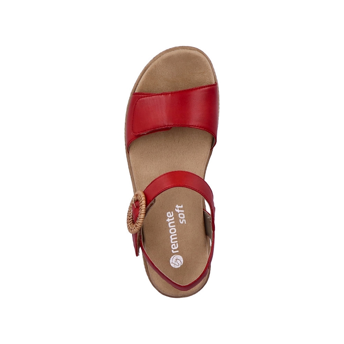 Remonte nu pieds d0q52 rouge6931802_4