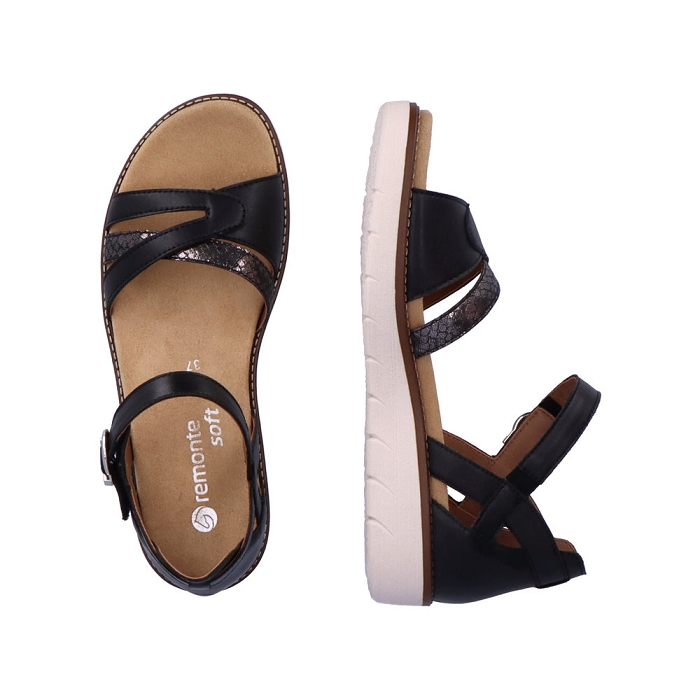 Remonte nu pieds d2046 noir6932001_6