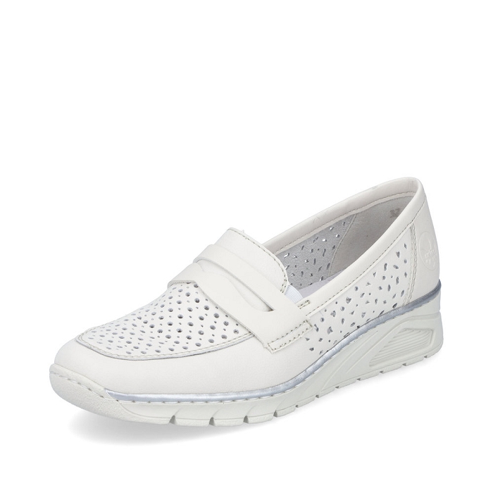 Rieker mocassin n3356 blanc