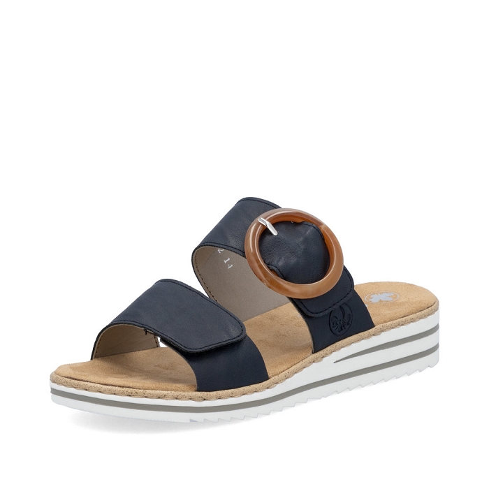 Rieker mule v0692 bleu