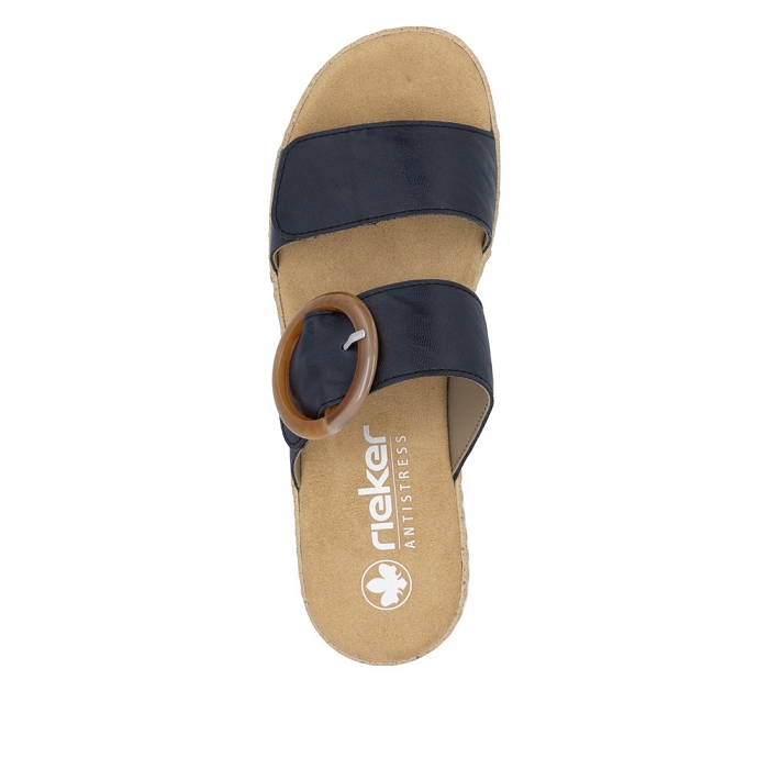 Rieker mule v0692 bleu6940002_4