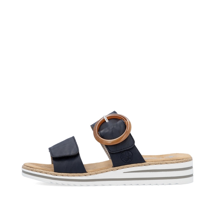 Rieker mule v0692 bleu6940002_5
