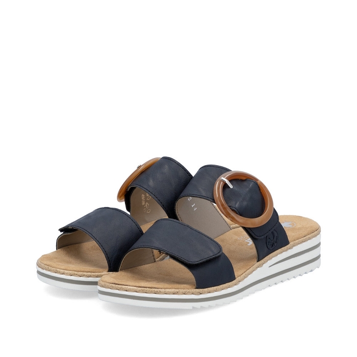 Rieker mule v0692 bleu6940002_6