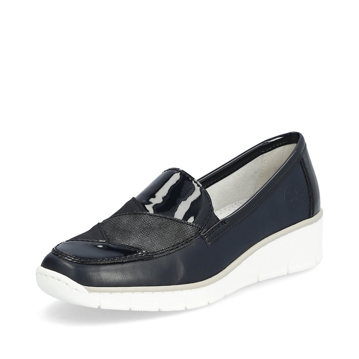 Rieker mocassin 53785 bleu