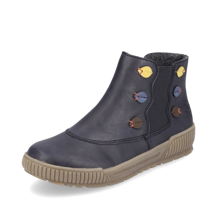 Rieker bottine n0751 bleu