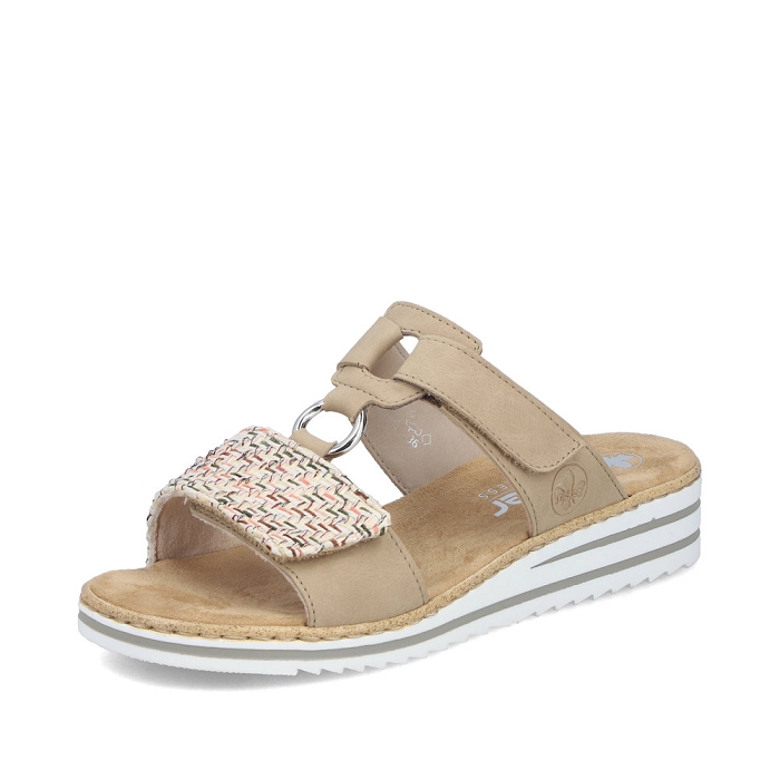 Rieker mule v06p9 beige