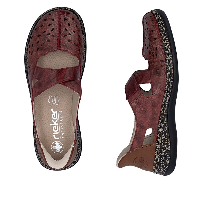 Rieker ballerine 46352 rougeO044401_6