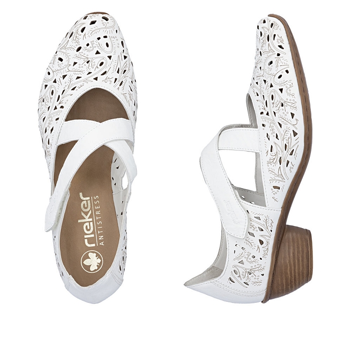Rieker escarpins 43773 blancO126202_6