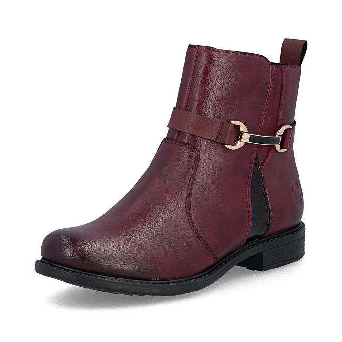 Rieker bottine 74856 rouge