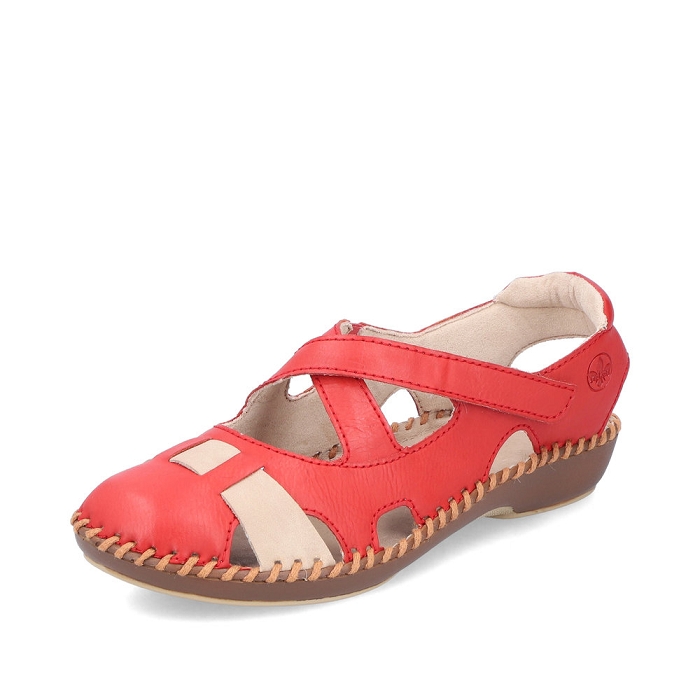 Rieker ballerine m1677 rouge