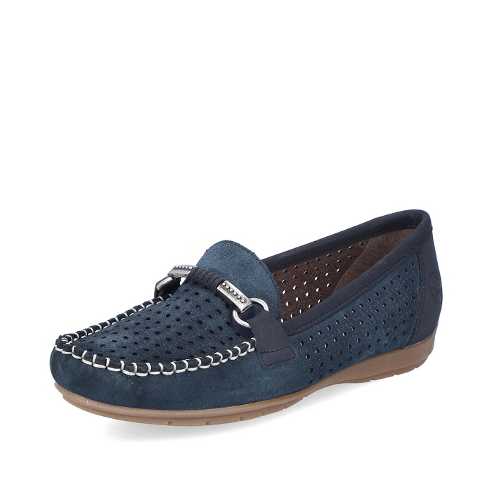 Rieker mocassin 40253 bleu