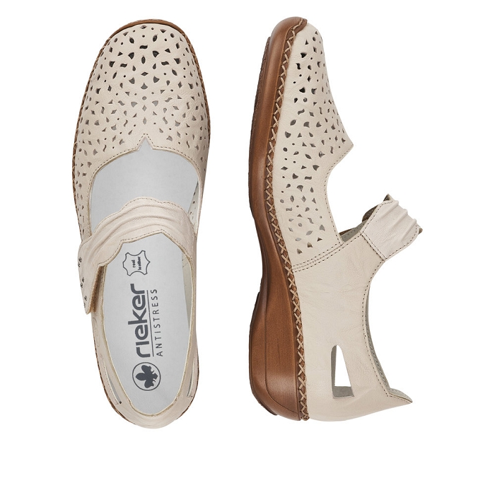 Rieker velcros 41399 beigeW022302_6