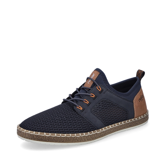 Rieker derbies b5252 bleu